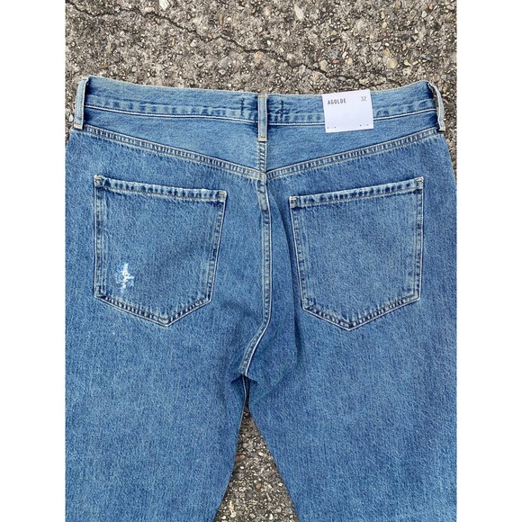 AGOLDE RILEY HIGH RISE STRAIGHT CROP JEAN IN FREQUENCY - Picture 10 of 10